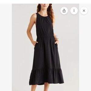 Zella Black Midi Dress
